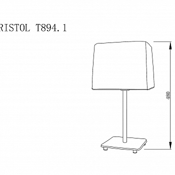 Настольная лампа интерьерная Lucia Tucci BRISTOL T894.1