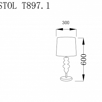 Настольная лампа интерьерная Lucia Tucci BRISTOL T897.1