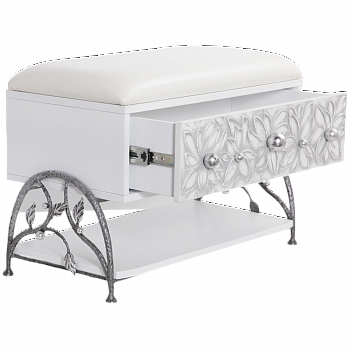 Комплект мебели BOGACHO 15011 Айс(БЛ)-ИК-Fusion-white, цв. к. Античное Серебро (АСр) (1 категория), 14079 Айс(БЛ)-ИК-Fusion-white, цв. к. Античное Серебро (АСр) (1 категория)